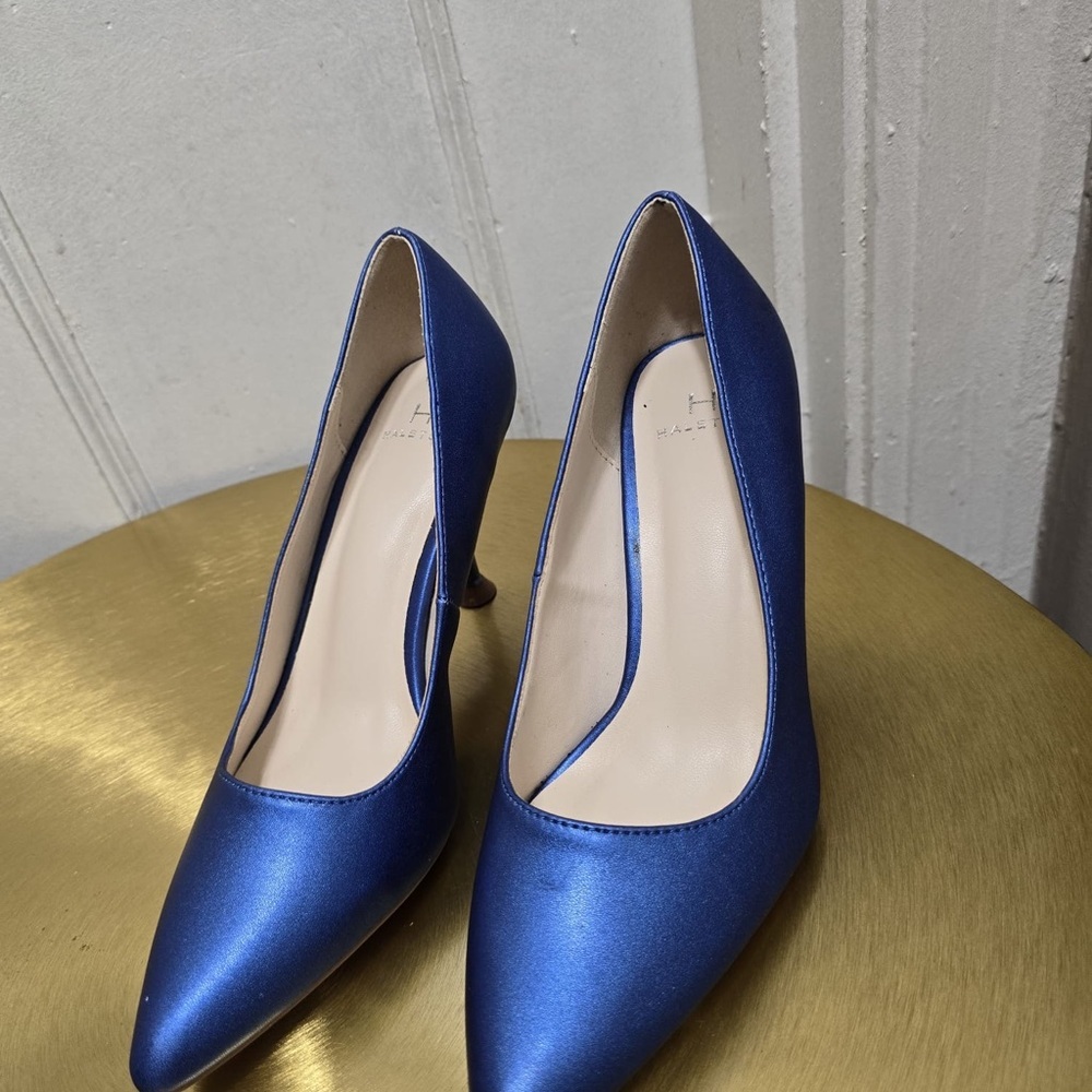 Halston Heritage Royal Blue Stiletto Pencil High Heels Size 6✌️ - Picture 2 of 7